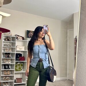 Stylish Denim Tube Top